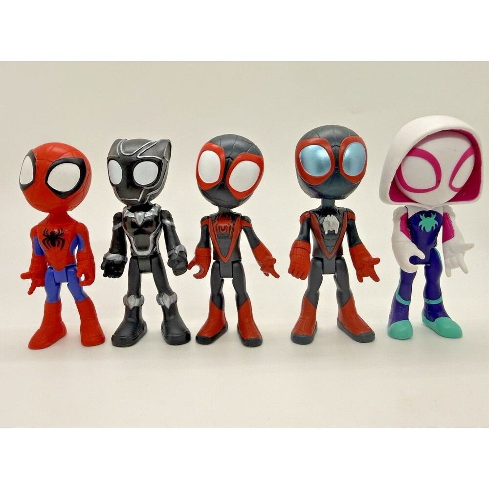 Marvel Spidey and His Amazing Friends Supersized 4" Action Figure Set 5 Pack